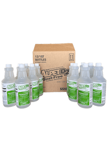 Sanitizer Spray Case: 12 x 1 Quart, 12 Sprayers